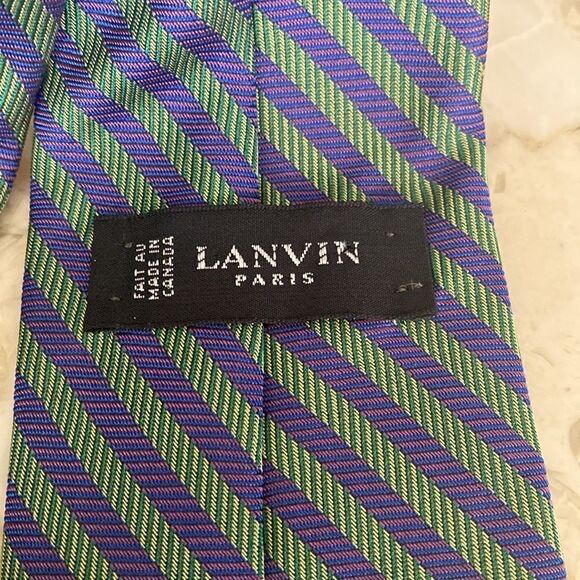 Lanvin 100% Silk Tie - Picture 4 of 7